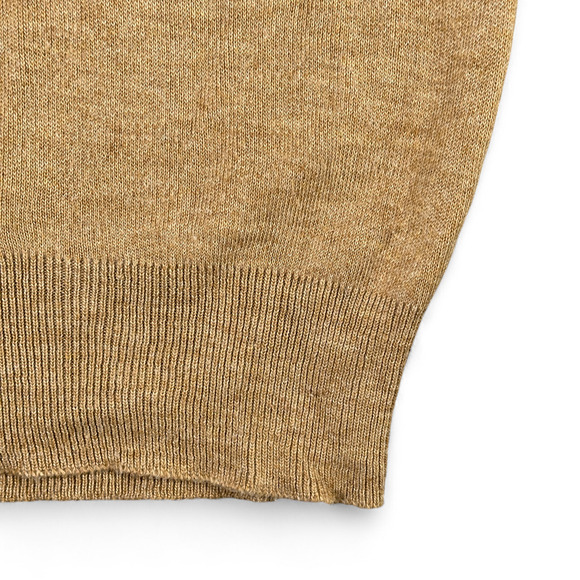 Vintage Kingsport Sweater Vest Adult MEDIUM Brown V Neck Knit USA Made 70s - Picture 5 of 7